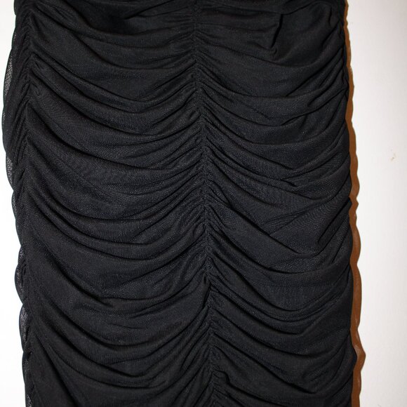 Black Ruffle Mini Dress - Picture 4 of 7